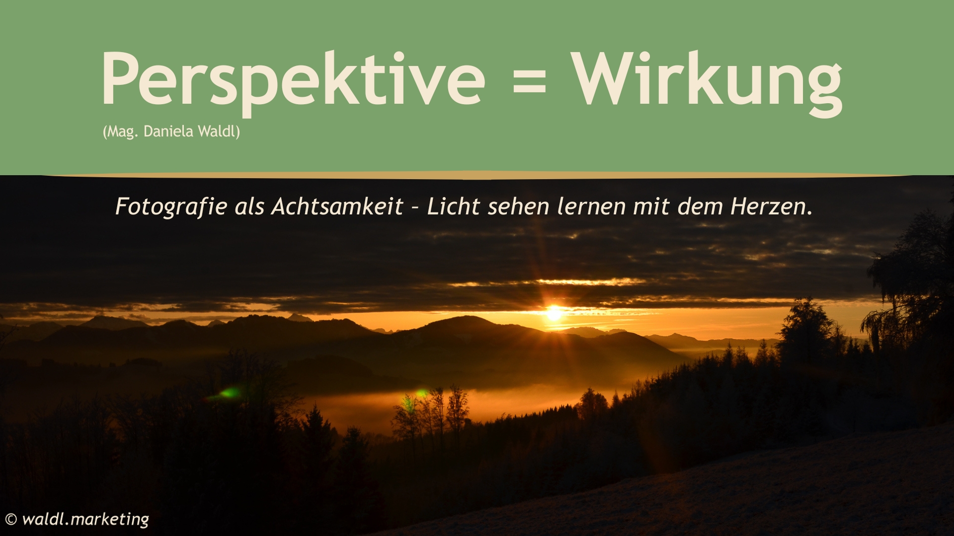 Fotovortrag - Perspektive - Wirkung